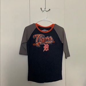Detroit Tigers Shirt Boys 14/16 Pre owned